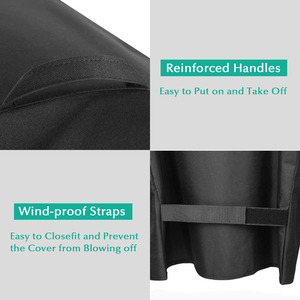 Custom Size High Quality Waterproof <strong>BBQ</strong> Smoker <strong>Cover</strong> Heat Resistant for Outdoor <strong>Large</strong> Barbecue Gas Grill Bamboo Accessories - Product Image 3