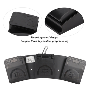 Pedal kaki USB tiga tombol, pengontrol <span class=keywords><strong>MIDI</strong></span> saklar mekanis <span class=keywords><strong>Keyboard</strong></span> komputer dapat diprogram untuk bermain game - Product Image 5