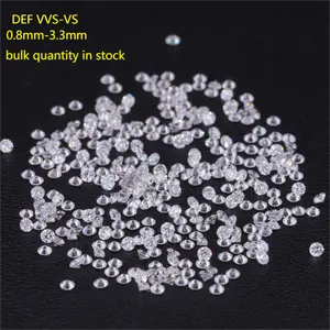 Diamantes sintéticos Hpht de tamanho pequeno DEF VS DEF de 0.8mm-2.9mm para venda