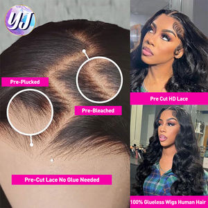 越南原装深卷发假发 印度13x6无胶全高清蕾丝前额假发 天然巴西前额处女发假发 - Product Image 4