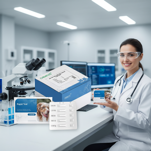 Kit de Prueba Rápida SAFVET 4dx para Enfermedades Protozoicas Caninas, 98% de Precisión, Resultados en 5-10 Minutos para Detección de Carraspos, Fiebre, Lyme y Dirofilaria - Product Image 3