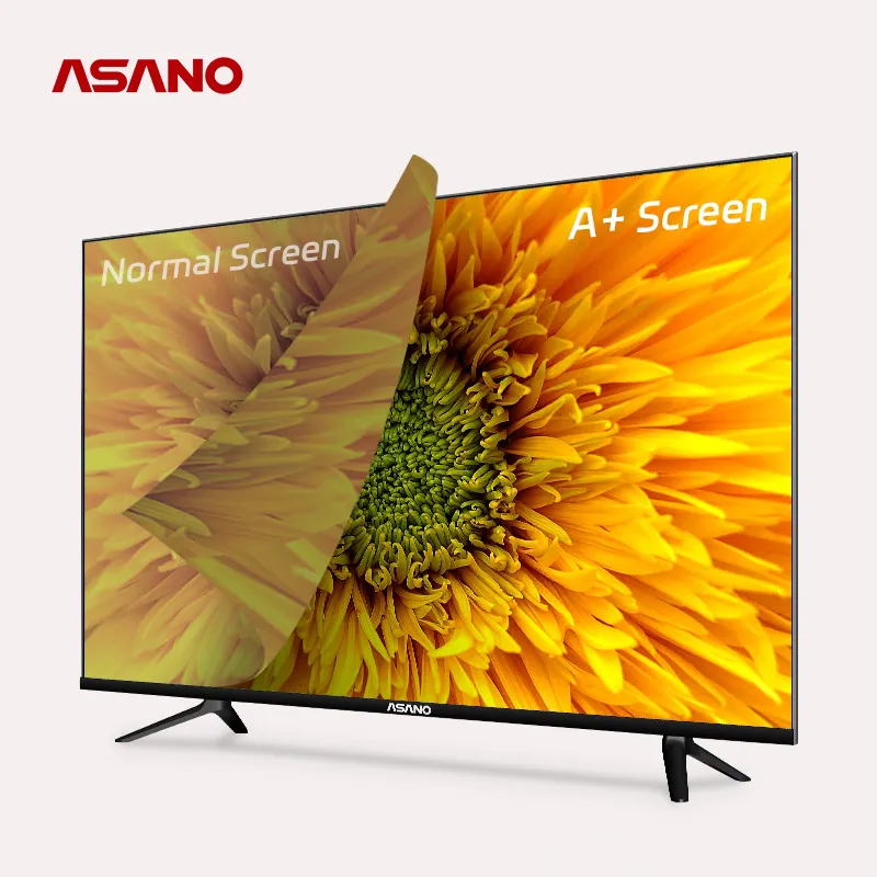 43DE1 ASANO Large Screen Oem Customized Brand Mirroring TV Television 4K Uhd Smart Tv 75 Inch Tv Plasma 55