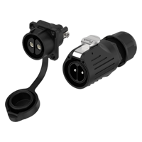 E-Weichat Fiche industrielle IP68 Connecteur d'alimentation Plastique et métal EW-LP28 2 3 4 broches Mâle Femelle Led Connecteur de fil étanche