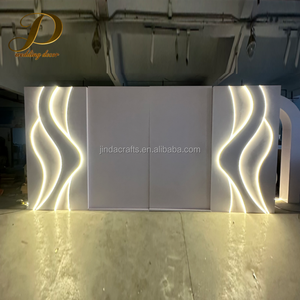Supporto <span class=keywords><strong>per</strong></span> <span class=keywords><strong>Sfondo</strong></span> in Acrilico Bianco PVC JINDA a Prezzo di Fabbrica, Arco Alto <span class=keywords><strong>per</strong></span> Decorazioni di Palchi Nuziali - Product Image 2