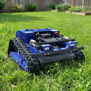 Hot-selling Mini <strong>Lawnmower</strong>, Tracked Remote-controlled <strong>Lawnmower</strong>, Equipped with Engine and Motor Core Components - Product Image 1