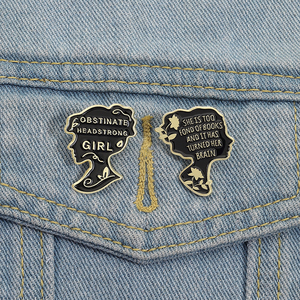 Jane Austen Emaille Pin Proud Booish Girl Zitat Brosche Revers Abzeichen Schmuck Geschenk für literarische Fans - Product Image 1