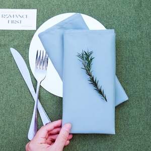 Hoogwaardig zacht polyester katoenen linnen servet hotelvouwbare bloemtafelkleed voor bruiloften feesten premium servies - Product Image 3