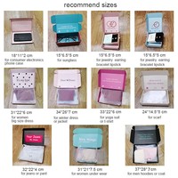 Boîte d'expédition en carton coloré écologique à faible quantité minimale de commande avec logo personnalisé Impression d'emballage rose Boîte-cadeau personnalisée Boîte postale en carton ondulé
