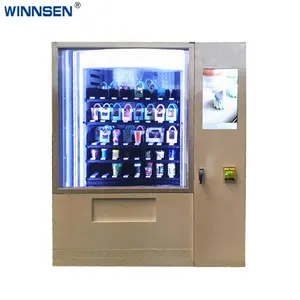 Máquina de venda de alimentos saladas com aceitador de moedas, leitor de cartões de crédito