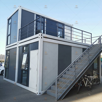 Kit de casa moderna de 2 pisos, Mini casas modulares de hormigón, completo, americano, California, Canadá