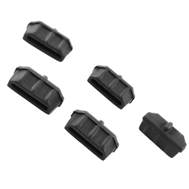 Host Plug Dustproof Moisture-Proof Silicone Cap T-Shaped Black Protective Sleeve for Computers Televisions Projectors Etc