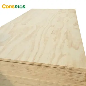 Madera contrachapada de pino comercial para muebles, directa de fábrica, 18mm, 12mm, 10mm, FSC