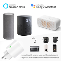 Prise Intelligente Wi-Fi Tuya Personnalisée avec Logo, 16A/20A, Compatible Alexa et Google Home, Contrôle Vocal, Moniteur d'Énergie et Minuteur