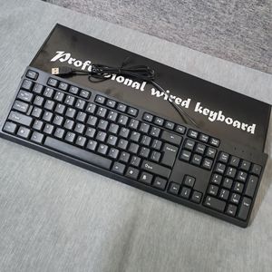 <b>Wired</b> Full Size 104 Keys Membrane <b>Keyboard</b> For Office Business Use - Product Image 3