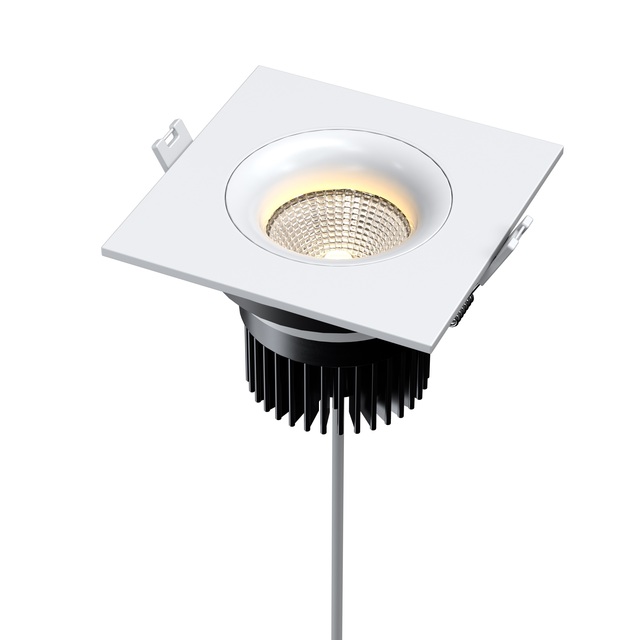 3.5 Inch Dimmable White LED Recessed Downlight Kit,Square,3CCT Selectable, ETL Rated,Indoor & Outdoor, Wet Location