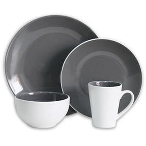 Vajilla de Cerámica Italiana, Juego de Cena de 16 Piezas, Juego de Cena de Cerámica de <span class=keywords><strong>Dos</strong></span> Tonos de Pakistán - Product Image 6