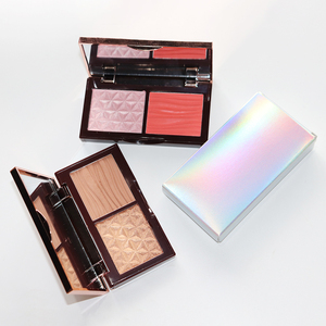 <span class=keywords><strong>Maquillaje</strong></span> profesional al por mayor 2 <span class=keywords><strong>en</strong></span> 1 Contour Blush Highlighter Palette Cosméticos Paleta de contorno pigmentado - Product Image 3