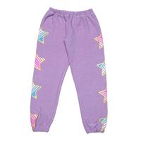 Ensemble de vêtements pour fille enfant HAPA personnalisable avec impression étoiles, sweat-shirt et pantalon de survêtement en polyester/coton, décontracté, respirant, doux et de haute qualité