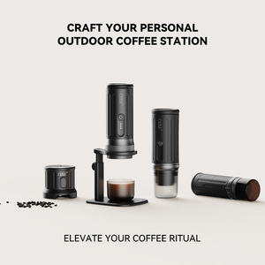 Support à café universel détachable avec base en liège, support portable pour machine à expresso, contrôle semi-automatique 9 bars de pression, facile à utiliser - Product Image 2