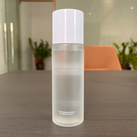 Adecuado para el Cuidado Facial y Envases Cosméticos, Botella de Plástico PET Vacía de 100ml/120ml/150ml con Tapa Esmerilada para Tónico/Essence