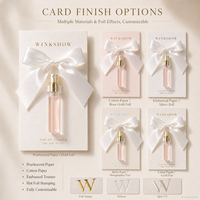 Mini-parfum en marque blanche 15ml EDP, carte-cadeau, parfum personnalisé, emballage personnalisé avec logo pour mariages et marques de beauté
