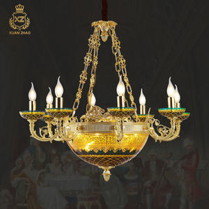 Lustre de salon et de chambre à coucher haut de gamme européen, nouveau lustre, <span class=keywords><strong>chandelier</strong></span>, luxe, bronze antique - Product Image 1