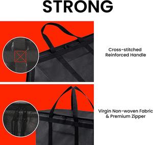 Sac isotherme pliable grande capacité personnalisé, noir, étanche, portable, avec votre propre logo – Offre spéciale - Product Image 4