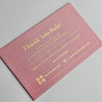 Tarjeta de Agradecimiento Personalizada con Textura de Lujo para Negocios, Tarjeta de Pedido, Tarjeta de Compra, Tarjeta con Relieve