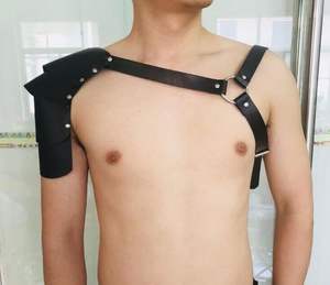 Neuankömmling Männer Körper Brust käfig Leder Männliche Mode Dekoration Geschirr Gürtel Verstellbarer Sexy Riemen Männer - Product Image 5