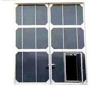 Puerta Corredera Industrial de Material Compuesto de Plástico y Acero, Moderna y Duradera, Apertura Lateral Eléctrica, Resistente al Viento, Insonorizada 60dBA, Personalizable