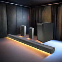 Système Home Cinéma 5.1 Canaux Haute Qualité à 7 Haut-parleurs avec Barre de Son, Caisson de Basses Sans Fil et Interface Optique pour TV ARC