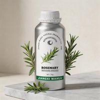 Huile Essentielle de Romarin 100% Pure, Huile d'Amande Douce, Croissance des Cheveux, Épaississement de la Barbe, Distillée à la Vapeur, Parfum Frais, Vente en Gros