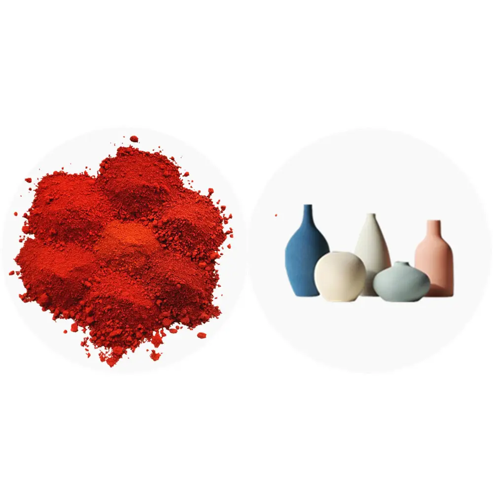 เหล็กออกไซด์สีแดง101 110 130 190เม็ดสีเซรามิกสำหรับเคลือบเซรามิก