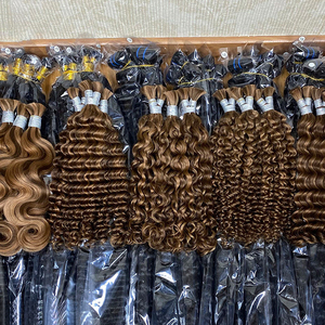 Venta al por mayor de cabello humano vietnamita P4/30 sin trama, onda profunda, rizado italiano, cabello suelto para <span class=keywords><strong>trenzas</strong></span>, proveedor de cabello. - Product Image 5