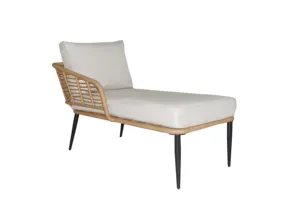 Thiết kế mới sang trọng Đồ Gỗ Ngoài Trời hình chữ L mây wicker Patio đồ nội thất Set bìa ngoài trời