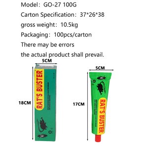 Tube de colle à rats super collante de 100 g, colle adhésive transparente à haute viscosité pour piège à rongeurs, pour la lutte antiparasitaire (option tube multicolore) - Product Image 5