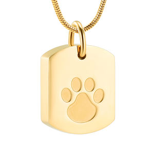 IJD8003 EDC Pet cremazione gioielli per cane/gatto porta ceneri ciondolo cremazione in acciaio inox urna funeraria ciondolo cofanetto - Product Image 2