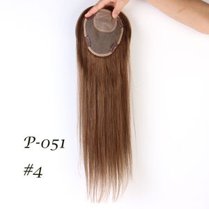 Beauty Girl 150 densità <span class=keywords><strong>capelli</strong></span> <span class=keywords><strong>donna</strong></span> Topper 18 pollici Base di seta legata a mano <span class=keywords><strong>capelli</strong></span> europei 5.3 "x 5.8" Base di seta 18 pollici - Product Image 1