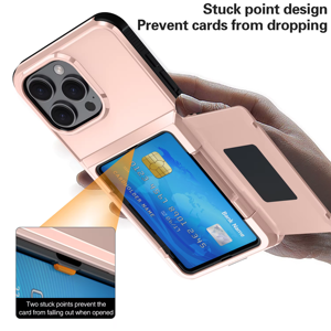 Funda resistente para teléfono móvil con tarjetero, funda para teléfono móvil <span class=keywords><strong>Anto</strong></span> Drop para iPhone 16 15 14 13 <span class=keywords><strong>Pro</strong></span> Max - Product Image 3