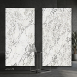 Losas de porcelana Calacatta sinterizada con efecto de madera a juego, de 1200x2400 mm, para pisos de villas y hoteles de lujo. - Product Image 4