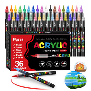 प्रीमियम 36-रंग ब्रश टिप ऐक्रेलिक पेंट मार्कर पेन प्लास्टिक डिय क्राफ्ट एक्स के लिए कला मार्कर पैकेजिंग कला मार्कर - Product Image 2