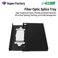 Harga Pabrik 1U 24 Port Sliding Fiber Optic Patch Panel 19 Inch Rack Mount SC ST Kotak Terminal Optik Baja Rol Dingin ODF