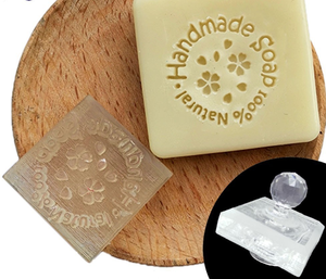 Timbro Manuale Economico per Sapone, Timbri Personalizzati in Acrilico con Manico - Product Image 2
