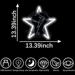 Enseigne au néon Sisters Star <span class=keywords><strong>Rock</strong></span> Music Neon Lights pour décoration murale, lumière LED à intensité variable pour chambre à coucher Bar Musique Enseignes au néon personnalisées - Product Image 5