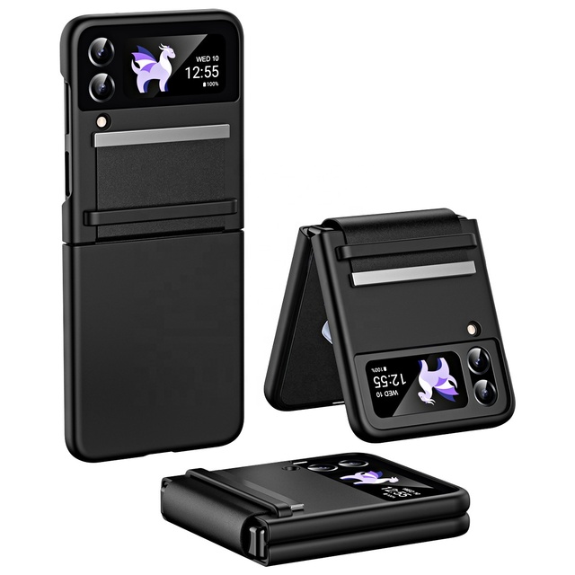 Phone case for samsung galaxy Z Flip 4 case With Hinge Anti-fall Flip Cover Skin Feeling Phone Case for galaxy Z Flip 3