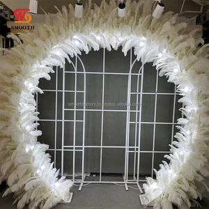 SMOOTH lujo boda decoración Metal acero inoxidable desmontable telón de fondo marco boda suministros arco - Product Image 4