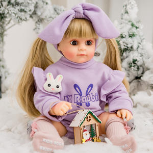 Muñecas Reborn de Silicona Suave de 55 cm a Precio Económico, con Función de Conversación, Hablan Ruso, Español y Árabe, Muñecas Reborn de Silicona para Niñas - Product Image 6