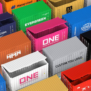 Vận chuyển hàng hóa đại lý khuyến mại quà tặng kinh doanh Sáng tạo quà Tặng mô phỏng quy mô mô mô hình container hàng hóa trang trí máy tính để bàn lưu trữ hộp - Product Image 2