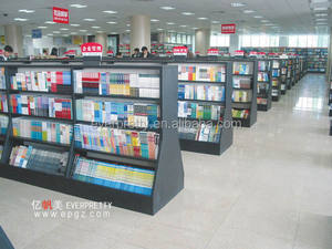 Estante para periódicos de pie de suelo de Metal de estilo moderno práctico y duradero para <span class=keywords><strong>librería</strong></span> escolar o biblioteca para exhibición de revistas - Product Image 5