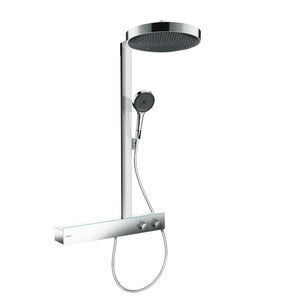 Hansgrohe Rainfinity <span class=keywords><strong>Showerpipe</strong></span> 360 1jet avec ShowerTablet 620 Modèle 26225007 Système de <span class=keywords><strong>douche</strong></span> thermostatique - Product Image 1